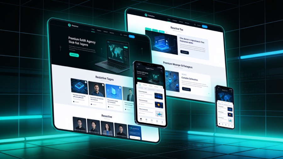 Responsive web development interface across multiple devices